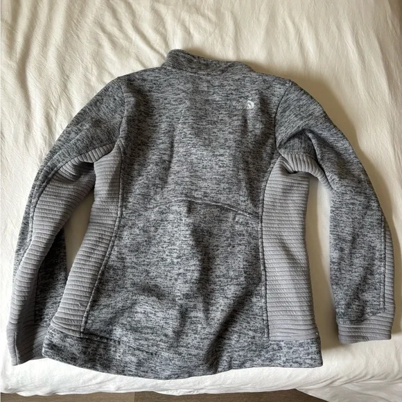 The North Face Heather Gray Fleece Jacket - Picture 2 of 3